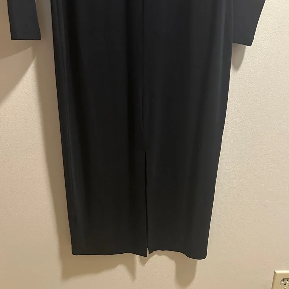 Spiritual Gangster Elegant Black Long Sleeve Dress - Picture 4 of 4